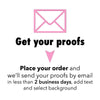 you will receive your proofs by email